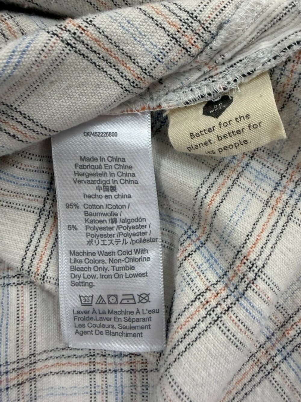 Madewell Corduroy Oversized Ex-Boyfriend Shirt Lombard Plaid Size M - Picture 9 of 11